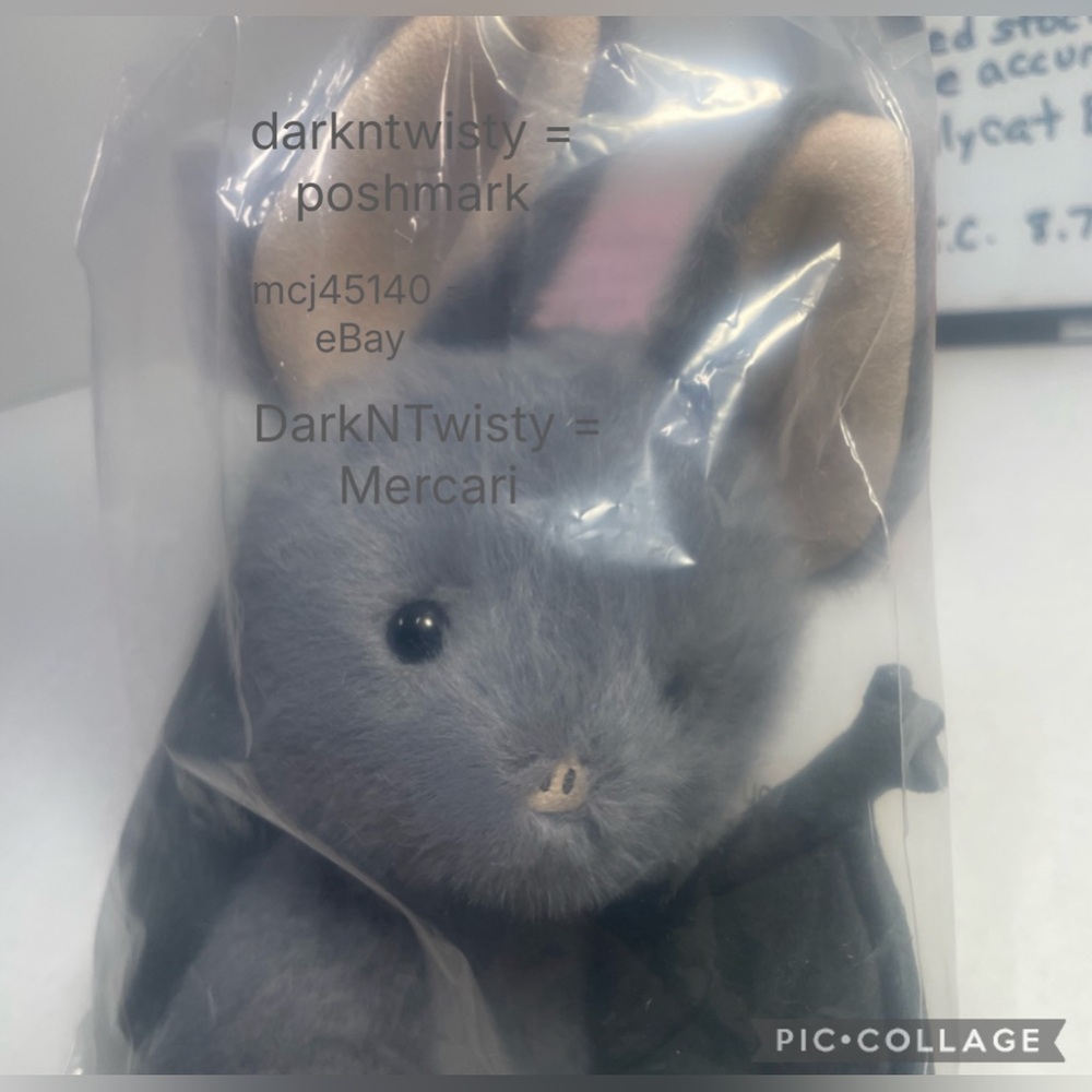 BNWT JELLYCAT BROOX BAT ADORABLE NEVER THRIFTS NEVER DISPLAYED 1 OWNER SEALED